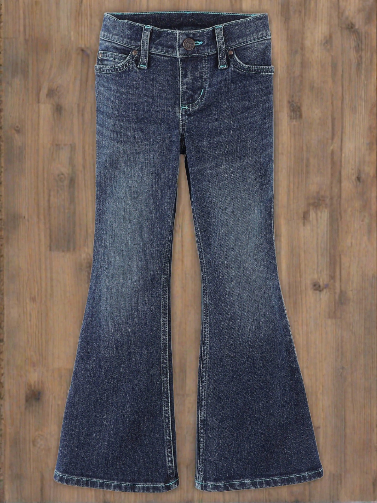 fcity.in - Trendy Looks Girl Denim Bell Bottom Jeans Solid Bottom Trendy  Look In